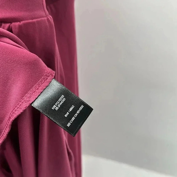 Torrid Midi Dress Studio Knit Surplice Puff Sleeve Purple Plus Pink Size New 2X - Picture 11 of 12